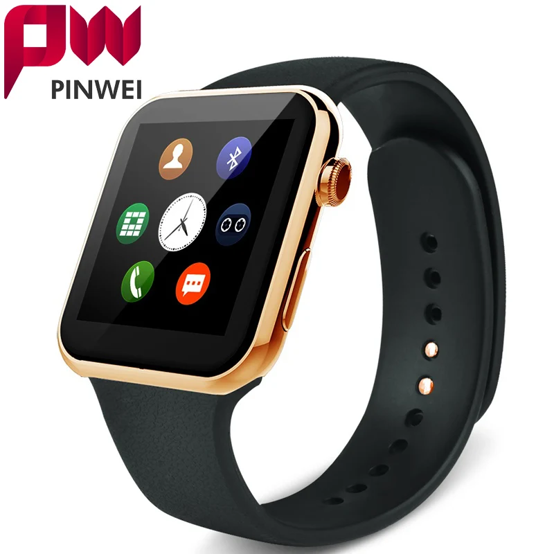  PINWEI Smartwatch Bluetooth Smart Watch Wristwatch for Apple iPhone IOS Android Phone Wearable Devices Sport Watch PK GT08 DZ09 