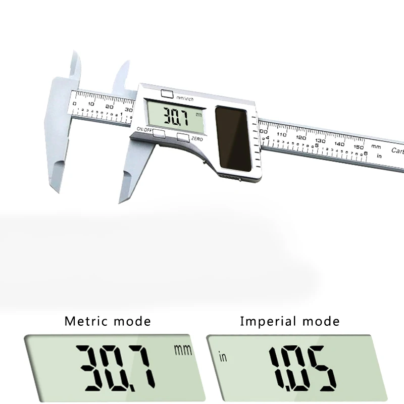0-150 мм электронный Солнечный пластиковый суппорт мини-штангенциркуль ювелирные изделия измерения цифровой суппорт дисплей для обработки металла