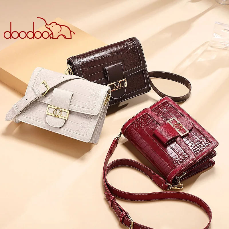 

Women's Designer Shoulder Flap Bag Alligator Pattern Female PU Leather Crocodile Crossbody Messenger Bag Ladies Luxury Handbag