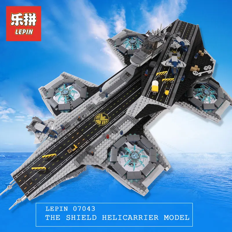 

3057Pcs LEPIN 07043 Super Heroes The SHIELD Helicarrier Model Building Kits Blocks Bricks Boy Toys Compatible LegoINGlys 76042