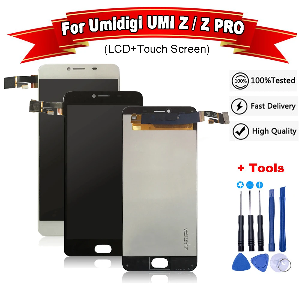 Для Umidigi UMI Z / PRO ЖК дисплей + сенсорный экран 100% протестированный дигитайзер