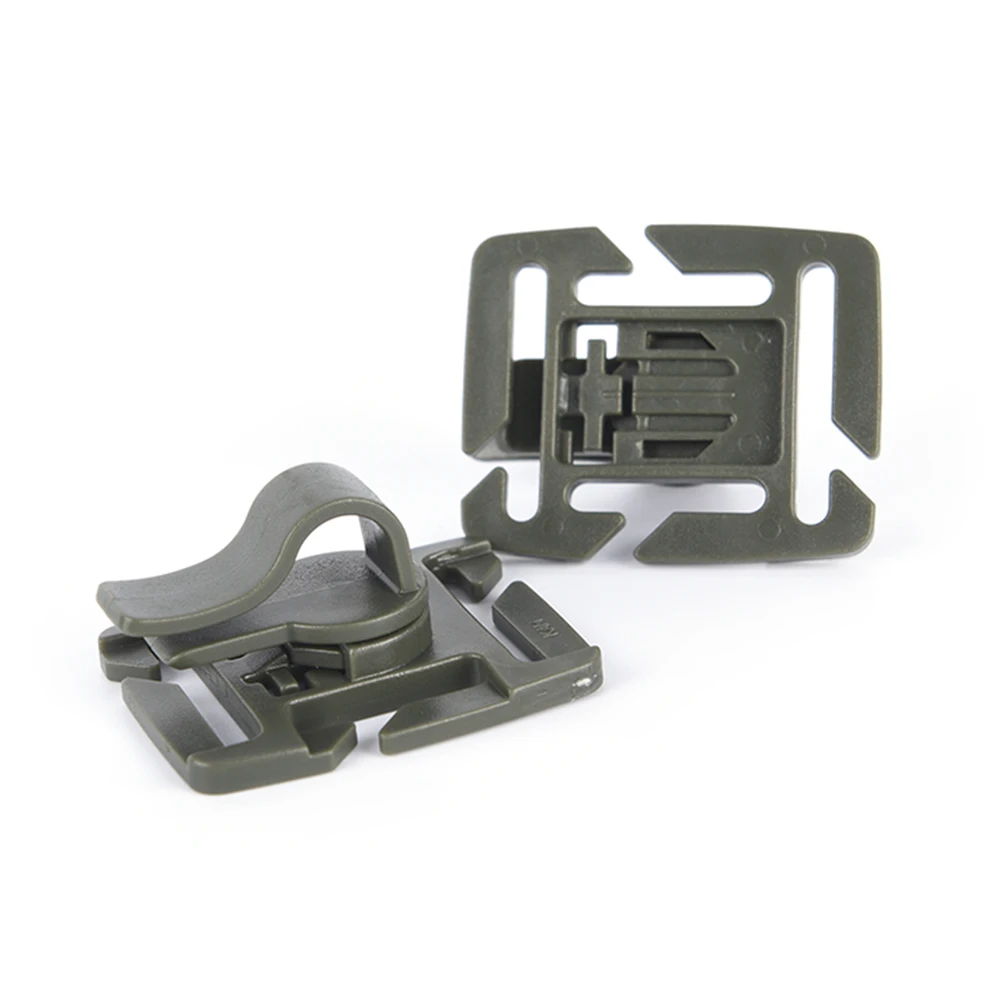 Rotatable Molle Hydration Bladder Drinking Straw Tube Hose bing Clip