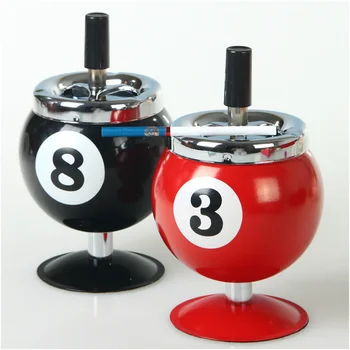 

Fashion and personality bowling ashtray with cover for bar KTV billiards sitting room Internet cafe ashtrays