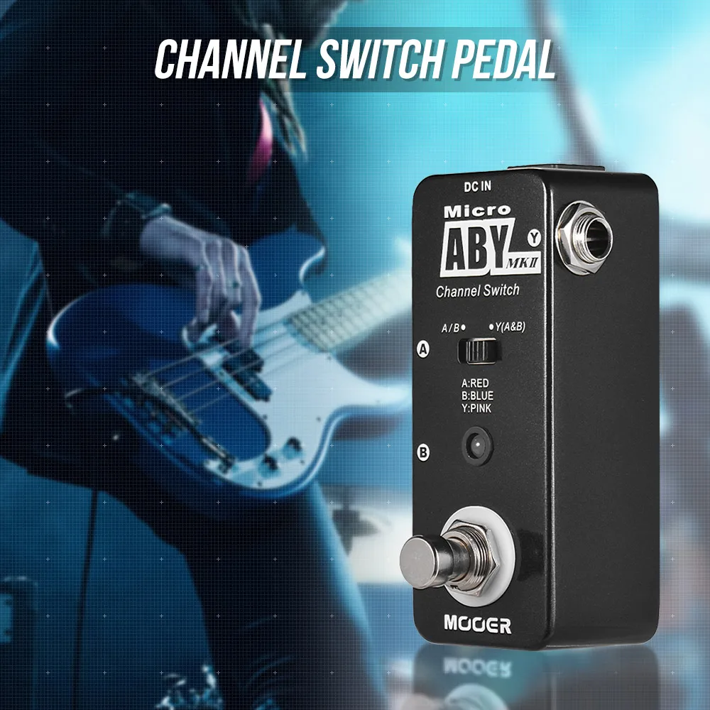 MOOER ABY MKII Channel переключатель для гитары педаль создания эффектов настоящий байпас