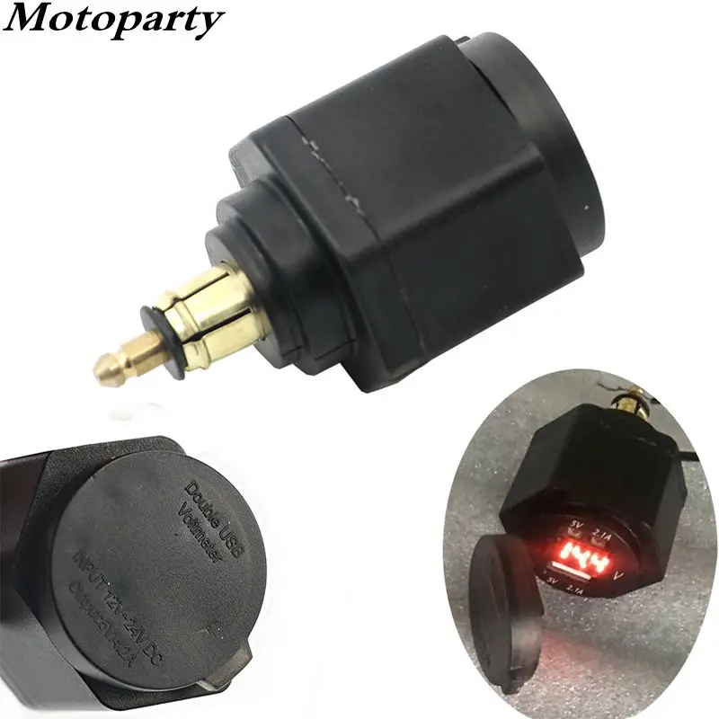 

F 650 700 800 GS R 1200 GS RT 4.2A Double USB Port Adapter Digital Display Water-Resistant for BMW F800GS F650GS F700GS R1200G