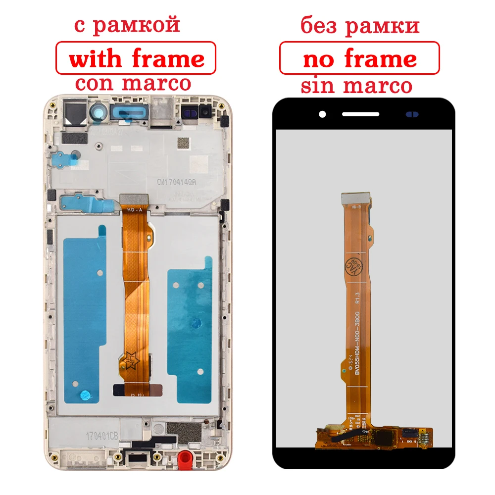 ЖК дисплей для Huawei Honor 5A Y6II Y6 II 2 CAM L23 L03 L21 AL00 UL00 с сенсорным экраном в сборе|Экраны