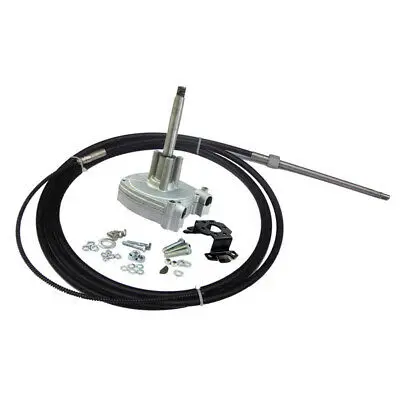 

14FT Planetary Gear Outboard Marine Steering System W/Steering Cable Wheel Kit