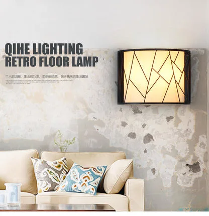 

Simple Modern Wall Light Creative Hotel Wall Lamp Personality Cloth LED Wall Lights Villa Iron Art Deco Lighting