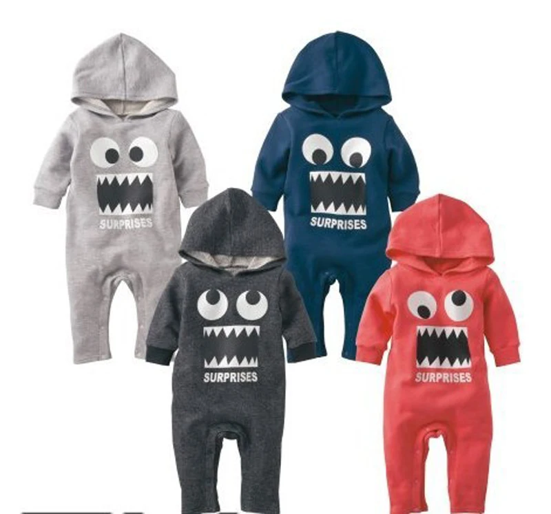 funny baby clothes halloween costumes hoody romper autumn winter infant creepers baby boys snow