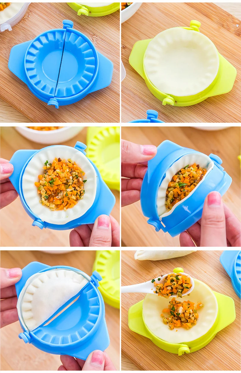 TUUTH DIY Dumplings Mold Tool Chinese Jiaozi Maker Device Easy Dumpling Mold Clips Cozinha Kitchen Accessories A2