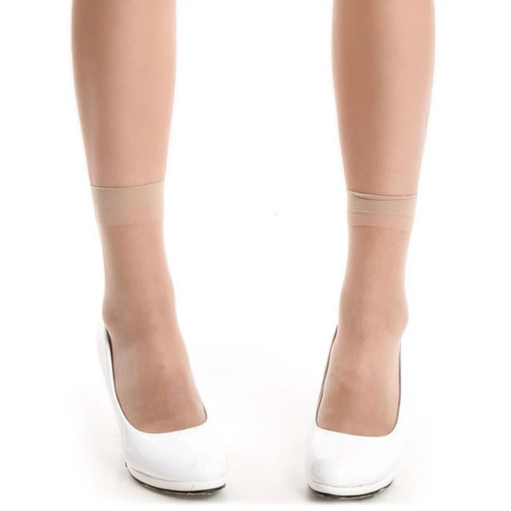 10 пар,, женские носки, эластичные ультратонкие прозрачные короткие носки, прозрачные носки, высокие эластичные нейлоновые короткие носки