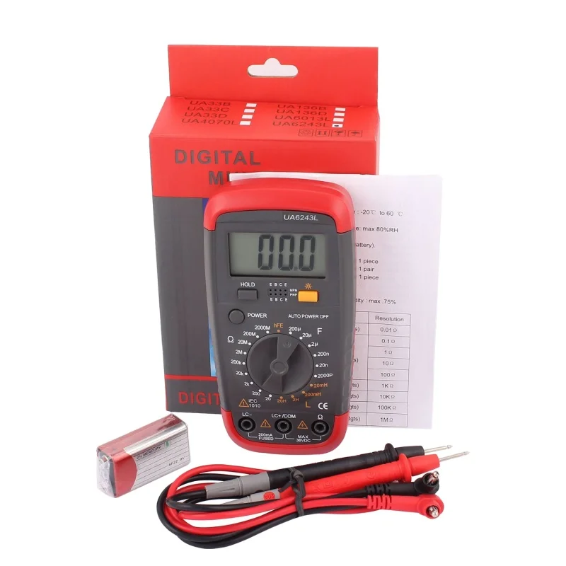 Goede ELEG UYIGAO Digitale Multimeter Dmm Weerstand Capaciteit Inductie Lcr Multi Meter Tester Met Achtergrondverlichting