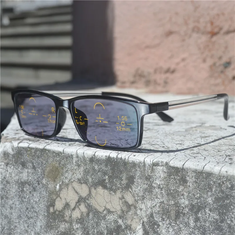 

New Progressive Multifocal glasses Transition Sunglasses Photochromic Reading Glasses Men Points for Reader Near Far sight NX