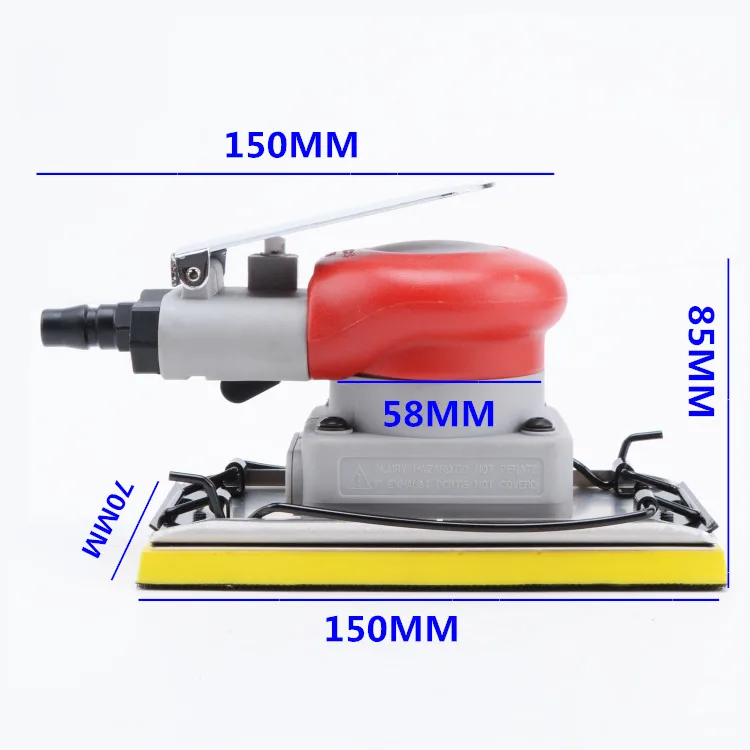 70x150 мм Пневматические орбитальная плоскошлифовальная машина, прямоугольник воздуха эксцентричный jitterbug Полировочная, шлифовальная машинка шлифовальные машины