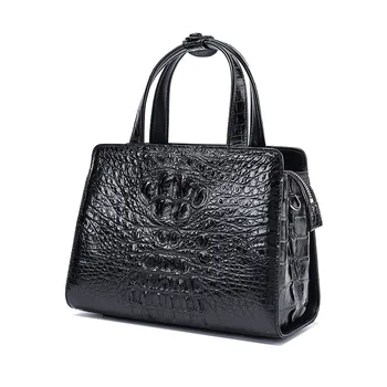 

100% genuine new version crocodile skin leisure handbag large capacity leather bag