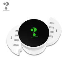Multi Port USB Charger Type C fast charger Smart LED logo Wall Travel Power HUB Adapter Socket for iphone ipad Samsung,Xiaomi LG Multi Port USB Charger Type C fast charger Smart LED logo Wall Travel Power HUB Adapter Socket for iphone ipad Samsung,Xiaomi LG