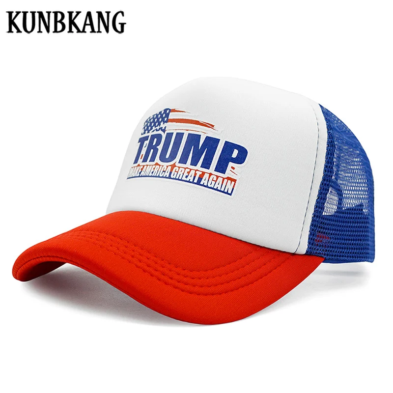 

New Trump 2020 Hat Mesh Baseball Cap MAGA Letter Printed Snapback Hat Bone Summer Outdoor Sports Vote Trump Cap Trucker Gorras