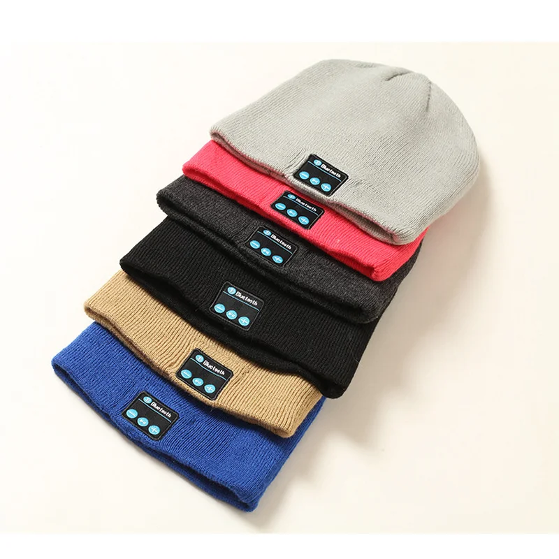 

Wireless Bluetooth Hat Call Music Stereo Knitting Bluetooth Headset Cap Fashion Novelty Bluetooth Headset Hat Wireless