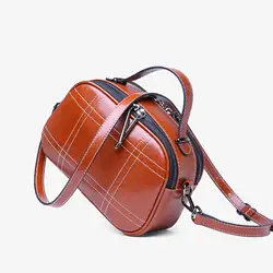 2019 новый бренд дизайн маленькие женские сумки через плечо масло воском коровья кожа сумка из натуральной кожи сумки-мессенджеры