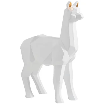 

Geometric Alpaca Figurine Origami Animals Grass Mud Horse Art Sculpture Resin Art&Craft Home Desktop Decoration Office R1728