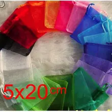 OMH 50 шт., 15x20 см, 10 видов цветов микс китайские подарки на Рождество свадьбу, сумки из органзы, упаковка для ювелирных изделий подарочные мешочки BZ09