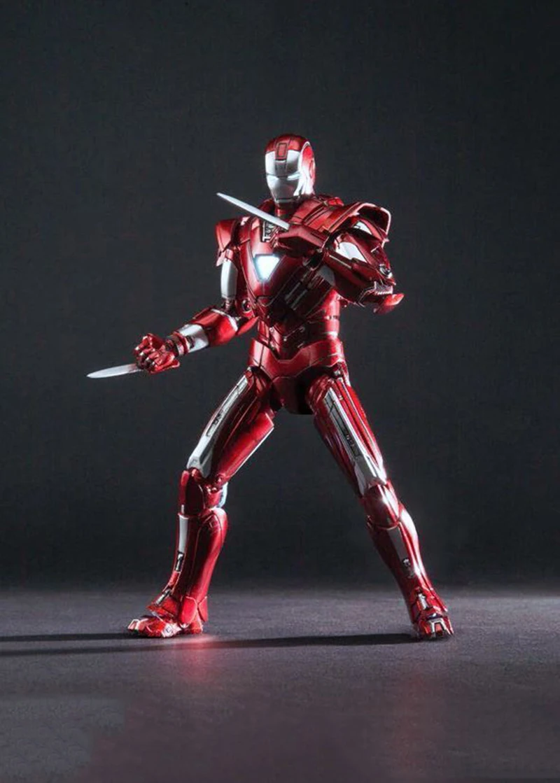 15,3 см Железный человек Comicave Studio 1/12 металлический Железный человек MK33 Тип Центурион фигурка модель светильник игрушки 6 дюймов Человек