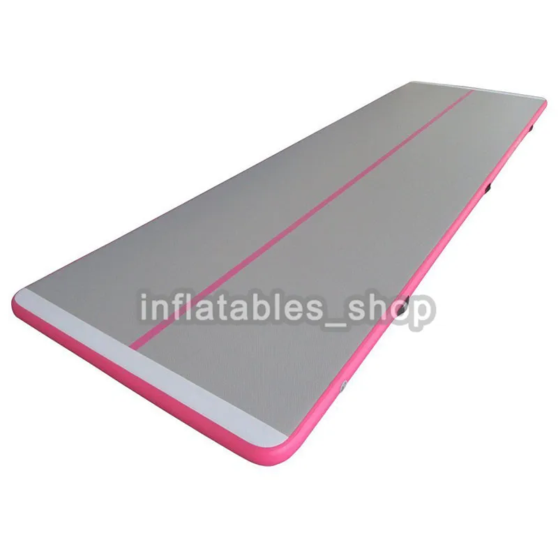 Новинка! надувная воздушная дорожка 5*1*0,2 м, 5 м, 4 м, спортивный Олимпийский коврик для спортзала Yugo, надувная воздушная дорожка для домашнего использования - Цвет: pink single line