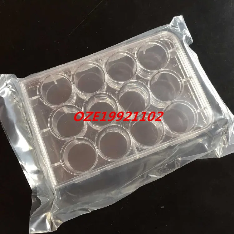 

1PCS Clear Plastic Rectangle Shape 12 Compartments Cell Culture Plate