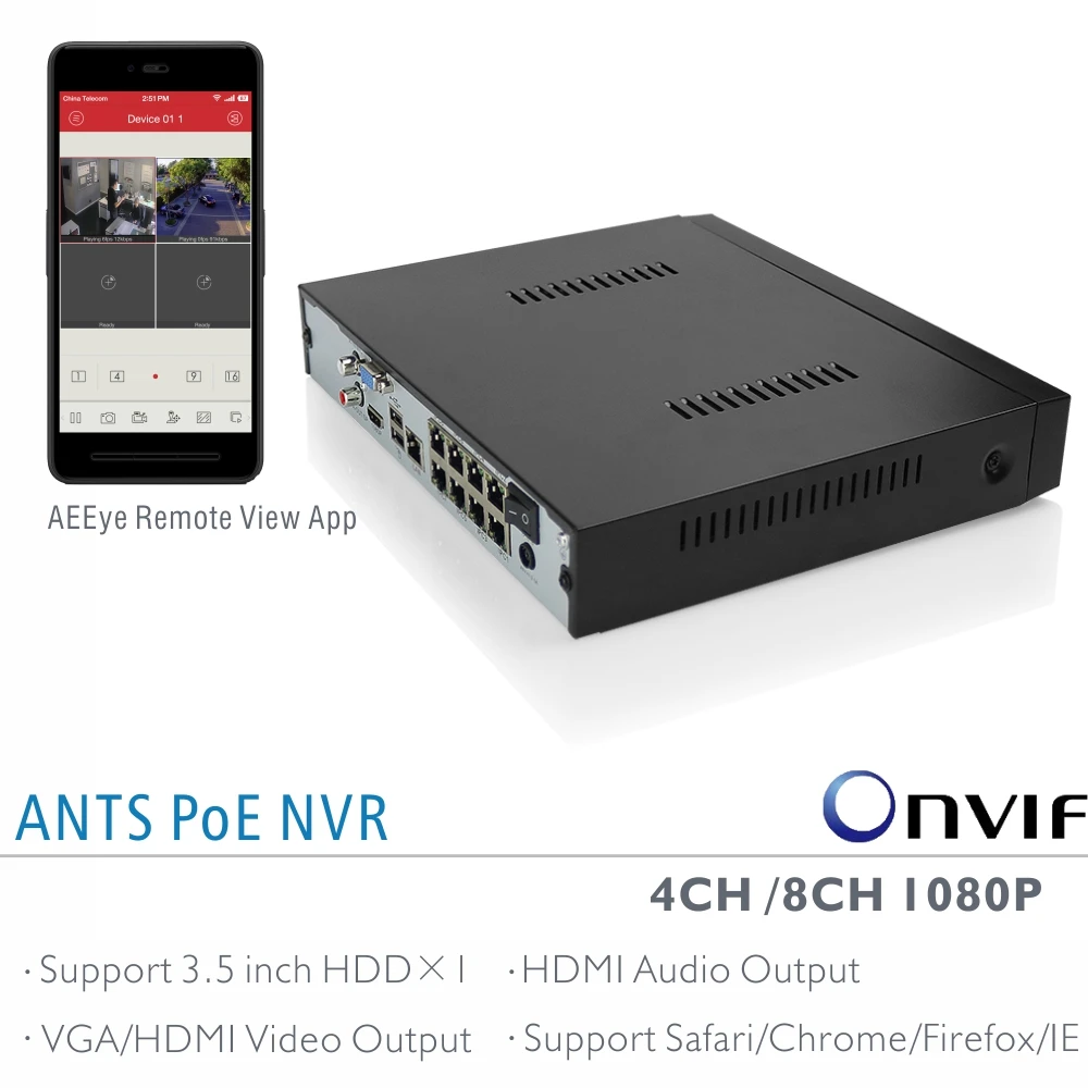 Aliexpress.com : Buy ANTSTEK Desktop 4CH 8CH Onvif 1080P