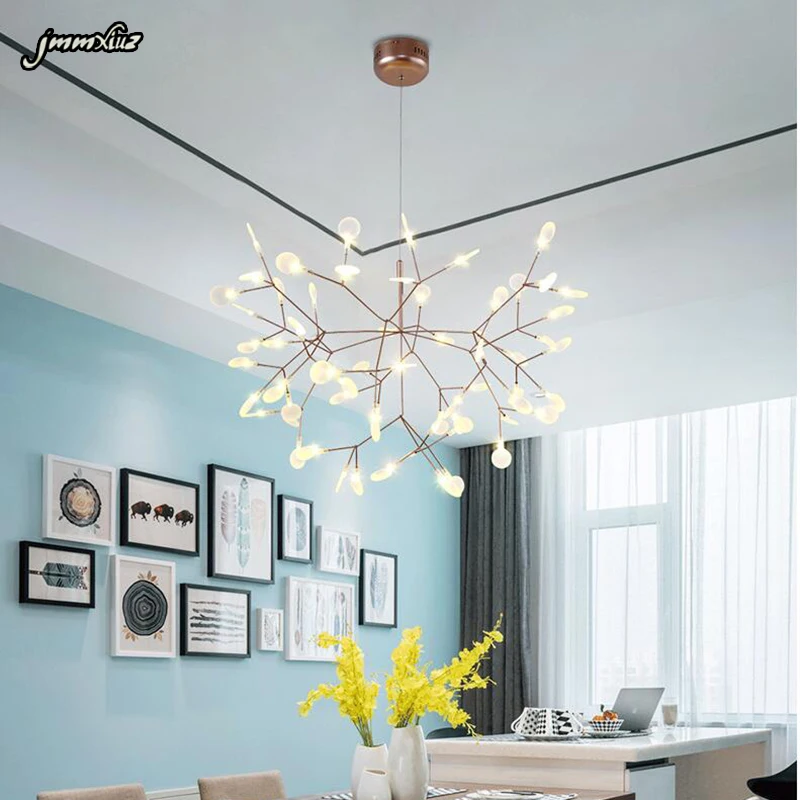 Post modern branches leaf restaurant chandelier bedroom diffuse coffee