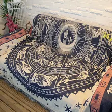 130x180 см Созвездие большой диван одеяло хлопок Comping туристический ковер теплое покрывало Таро алтарь скатерть Астрология