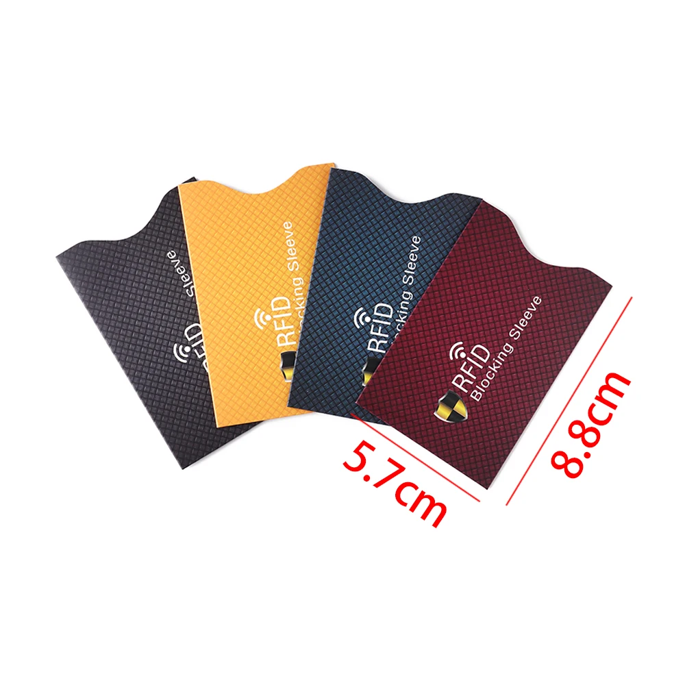 

5PCS Anti Theft for RFID Credit Card ID Card Bank card Holder Protector Blocking Sleeve Skin Case Aluminium Bank Card Cover