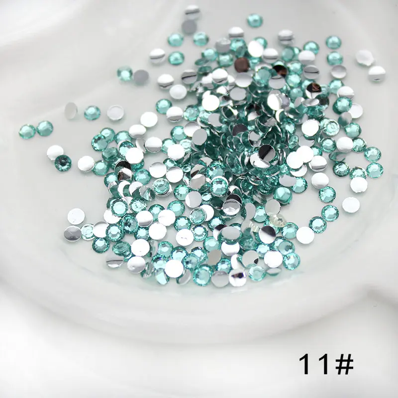 4 мм 106 г около 10000 шт Стразы из смолы с плоской задней поверхностью для ногтей художественная одежда аксессуары - Цвет: 11  sapphire