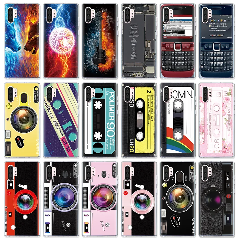 

Funny Patterned Cover For Samsung Galaxy S10 Plus Magnetic Tape Shell For Samsung Galaxy Note 10 Pro 8 9 S9 Plus Soft Clear Case