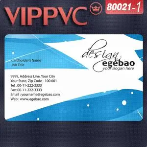 

80021 design a business card Template for Card Design of Gift PVC Card