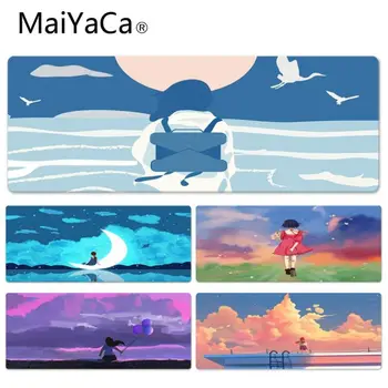 

MaiYaCa My Favorite Back View of Girl DIY Design Pattern Game Lockedge mousepad Computer Mousepad Best Mats for Gamer Gift
