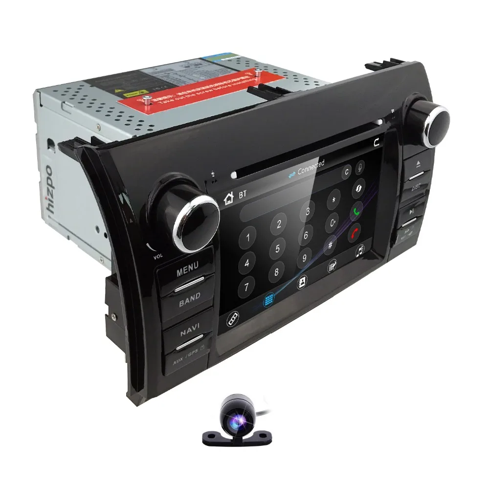 Flash Deal Hizpo 7"2 din Car DVD Multimedia GPS for Toyota Tundra Sequoia Navigation Audio Stereo BT 3G Bluetooth Steering Wheel Control SD 3