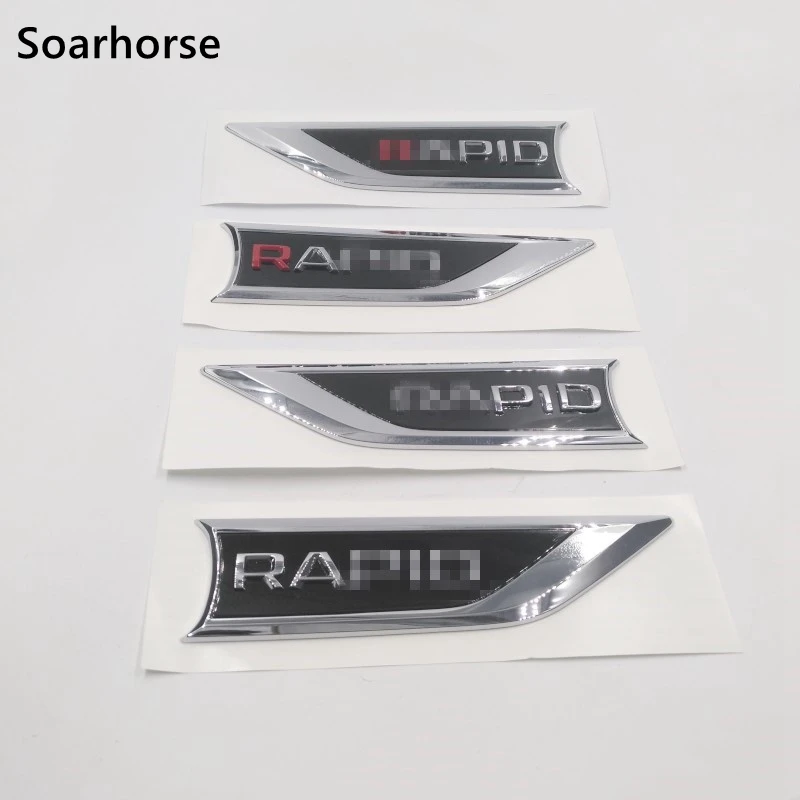 

New Style For Skoda Rapid Car Fender Side Blade Style Emblem Badge Decoration Sticker 5JK853688 5JK8536889
