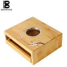 Бамбуковый подсвечник чайник нагревательная База Стеклянный держатель для термоса полка кофе воды Ароматизированный Чай обогрев грелка подсвечник