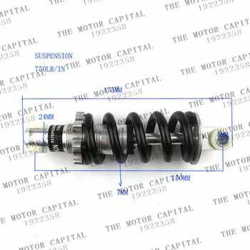 

free shipping 150mm Bicycle 750LBS Rear Suspension Spring Shock Absorber