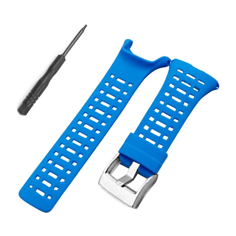 Мягкий силиконовый наручный ремень гибкий ремешок Замена для Suunto 1/2/2 S/2R/3 Sport/3 Run/3 пик Смарт-часы с браслетом переменного тока - Color: Blue 2