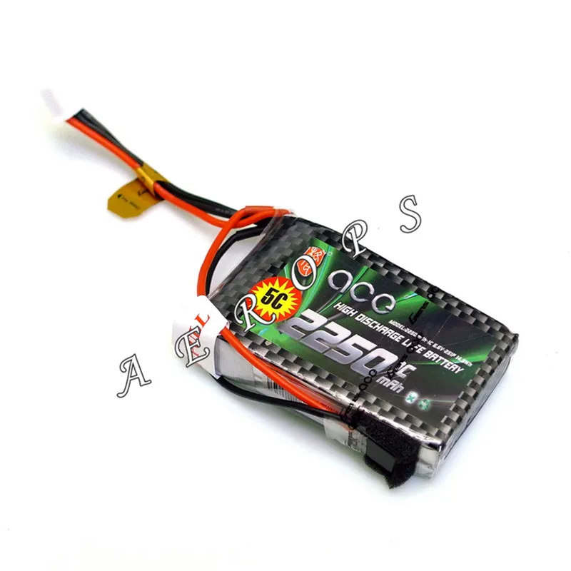 

Aerops Ace 6.6V 7.2V 2S1P 2250mAh 1C Li-Fe Li-Po Battery for Futaba 18sz 14SG T8J Remote Controller