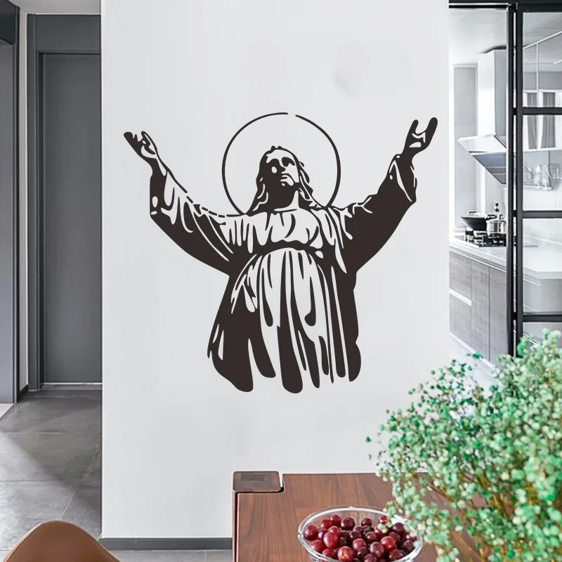 Christianity Jesus wall stickers Removable PVC Material Church Wall