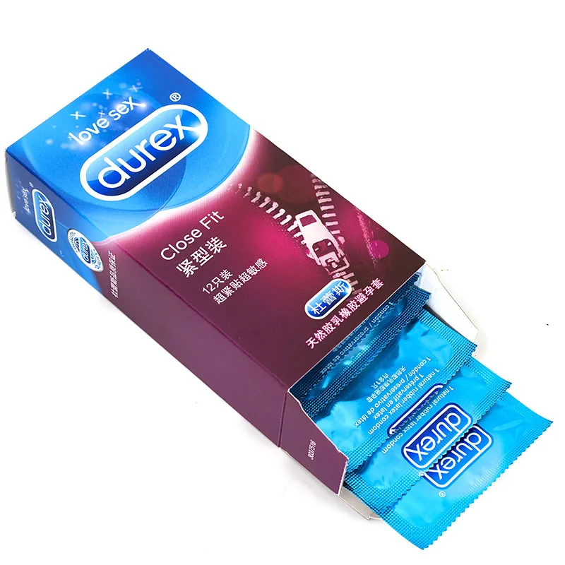 Durex 49 мм плотно прилегающие презервативы плотнее вместе натуральный латекс пенис