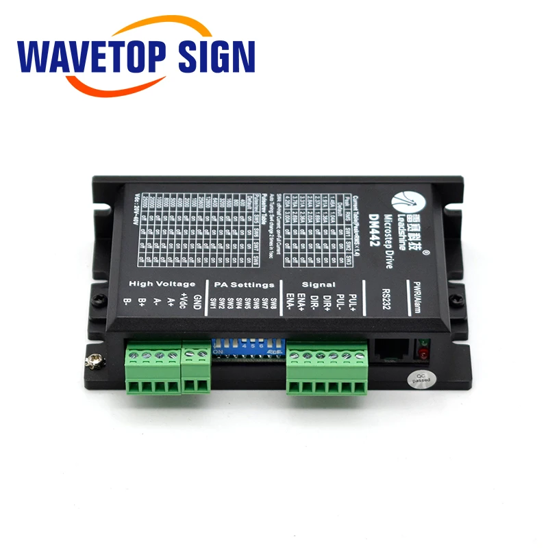 WaveTopSign Leadshine 2 фазный Драйвер шагового двигателя DM442 напряжение 20~ 40VDC ток 1,0~ 4.2A