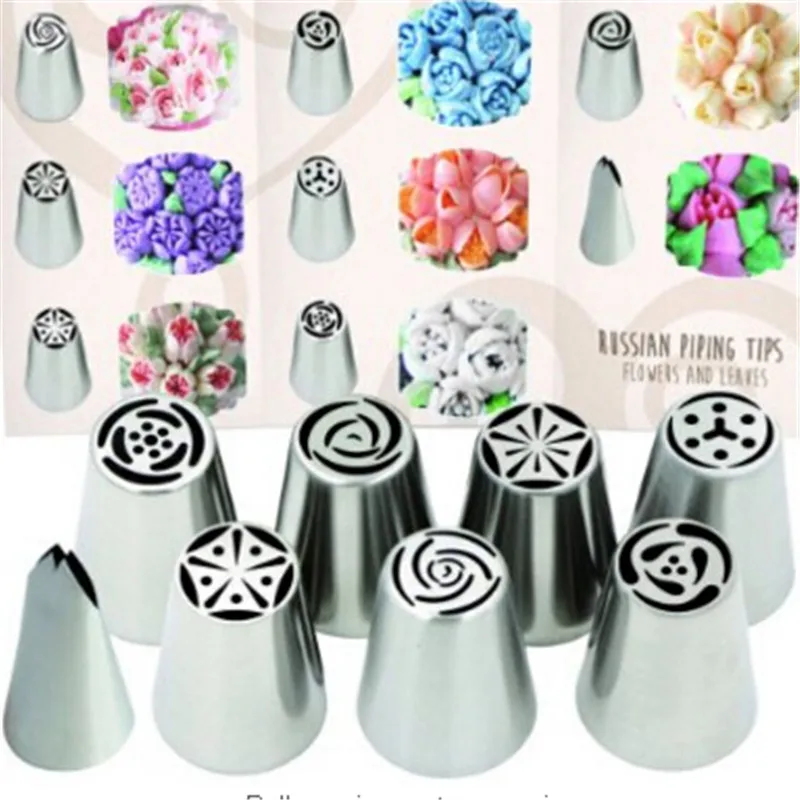 Russian Icing Piping Nozzles Tips Cake Decorating Pastry Baking Tool Russian Icing Piping Nozzles Tips Cake Decorating Pastry Baking Tool