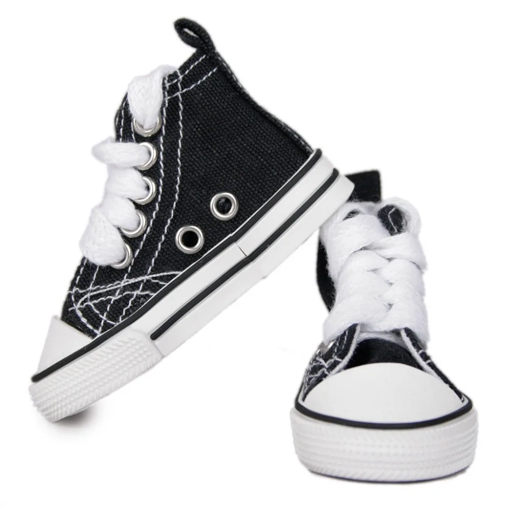 

[wamami] Black Mid-Cut Canvas Sneaker For 1/3 SD10 DZ AOD Girl BJD Doll Dollfie 7cm