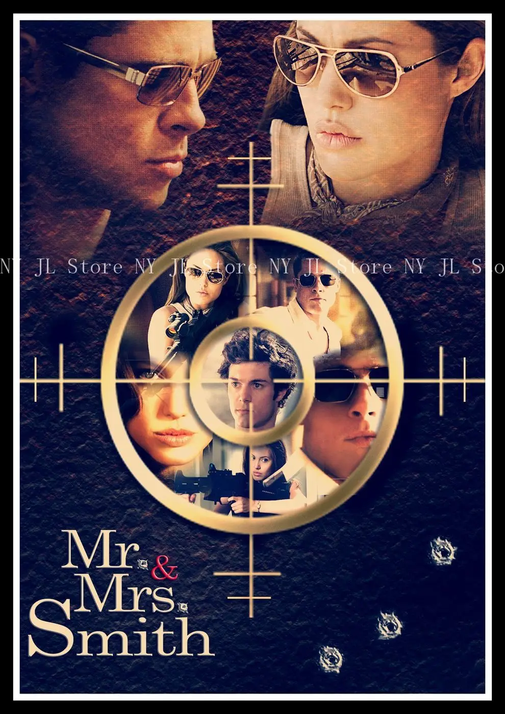 Mr. & Mrs Smith постер высокое качество печатная картина ретро домашний декор