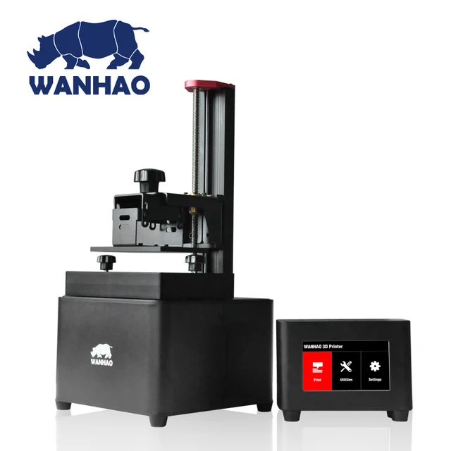 Special Price 2019 wanhao D7 UV photoploymer Resin 3d color printer SLA/DLP 3D Printer machine with control box touch screen LCD light-curing
