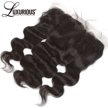 Объемная волна 13x4 уха в ухо полная шелковая основа Кружева Фронтальная Закрытие перуанские прямые волосы предварительно сорванные натуральные волосы с детскими волосами